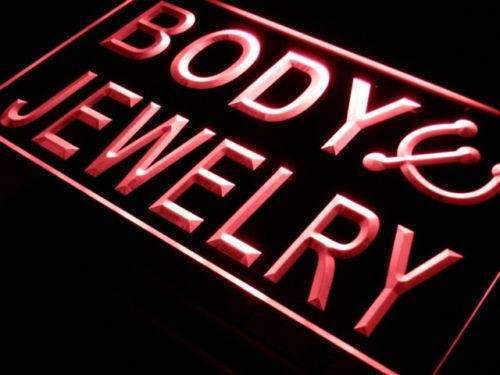 Body Jewelry Piercing LED Light Sign - LED Gift Works