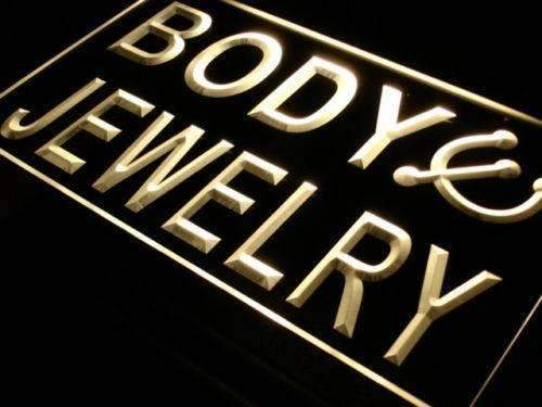 Body Jewelry Piercing LED Light Sign - LED Gift Works