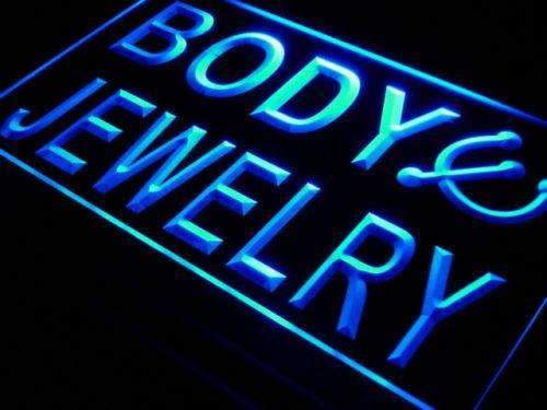 Body Jewelry Piercing LED Light Sign - LED Gift Works
