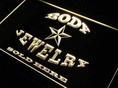 Body Jewelry Sold Here LED Light Sign - Way Up Gifts