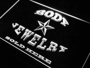 Body Jewelry Sold Here LED Light Sign - LED Gift Works