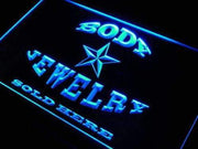 Body Jewelry Sold Here LED Light Sign - LED Gift Works
