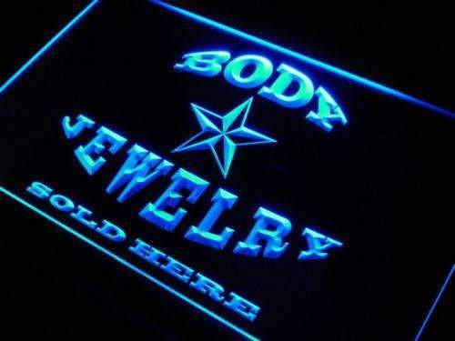 Body Jewelry Sold Here LED Light Sign - LED Gift Works