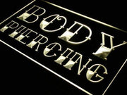 Body Piercing LED Light Sign - LED Gift Works