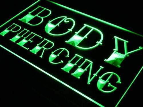 Body Piercing LED Light Sign - LED Gift Works