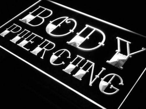 Body Piercing LED Light Sign - LED Gift Works
