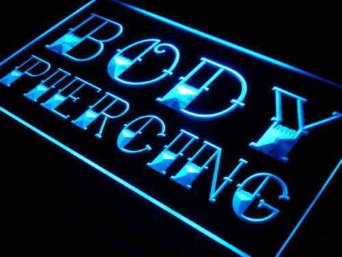 Body Piercing LED Light Sign - LED Gift Works