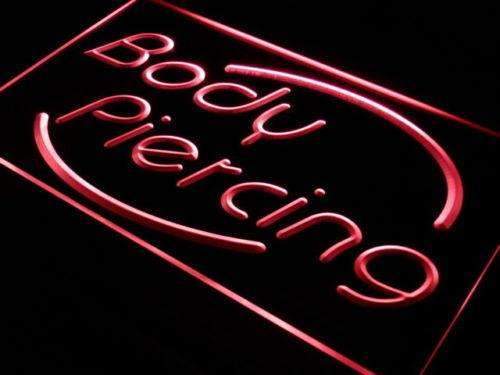 Body Piercing Studio LED Light Sign - LED Gift Works