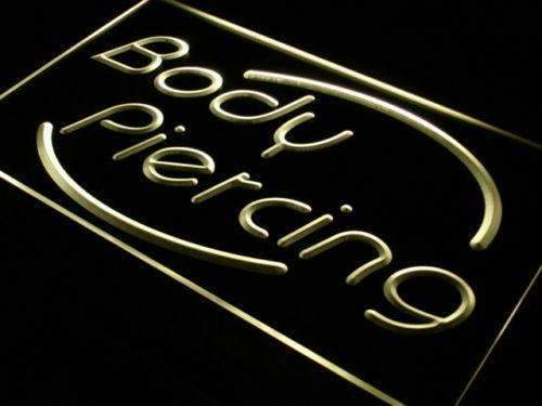 Body Piercing Studio LED Light Sign - LED Gift Works
