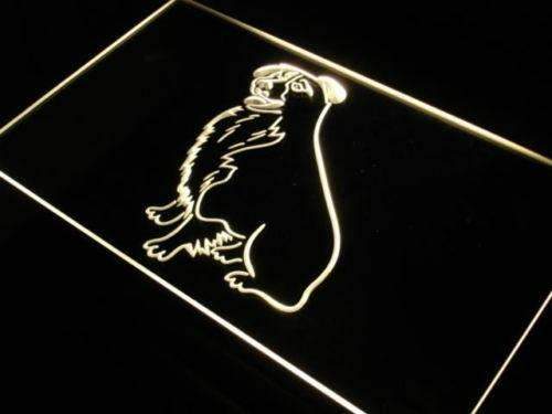 Border Collie LED Light Sign - LED Gift Works