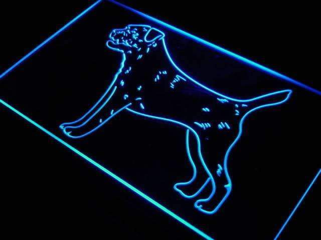 Border Terrier LED Light Sign - Way Up Gifts