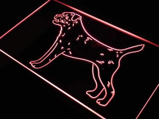 Border Terrier LED Light Sign - LED Gift Works