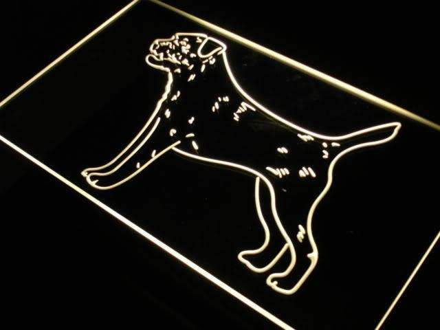 Border Terrier LED Light Sign - LED Gift Works