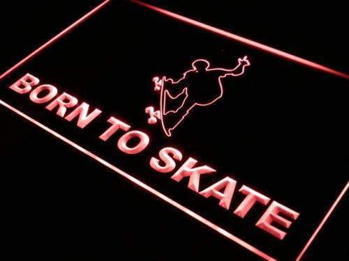 Born to Skate Skateboard LED Light Sign - Way Up Gifts