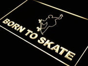 Born to Skate Skateboard LED Light Sign - LED Gift Works