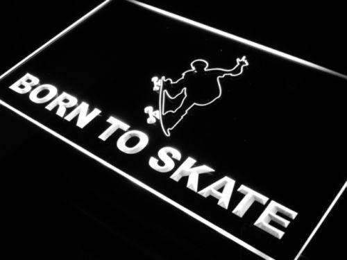 Born to Skate Skateboard LED Light Sign - Way Up Gifts