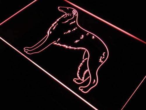 Borzoi Russian Wolfhound LED Light Sign - LED Gift Works