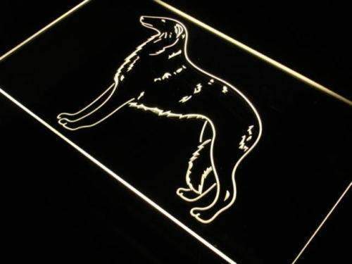 Borzoi Russian Wolfhound LED Light Sign - LED Gift Works
