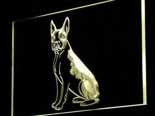 Boston Terrier Dog LED Light Sign - LED Gift Works