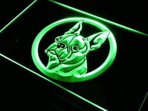 Boston Terrier Head LED Light Sign - Way Up Gifts