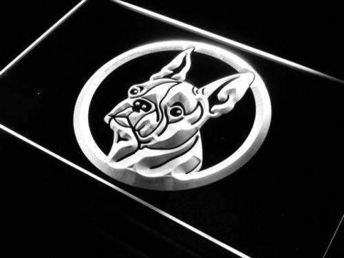 Boston Terrier Head LED Light Sign - LED Gift Works