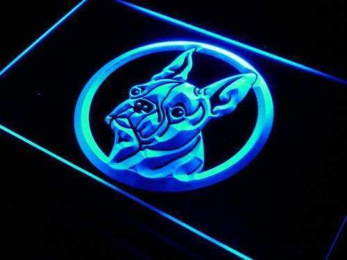 Boston Terrier Head LED Light Sign - Way Up Gifts