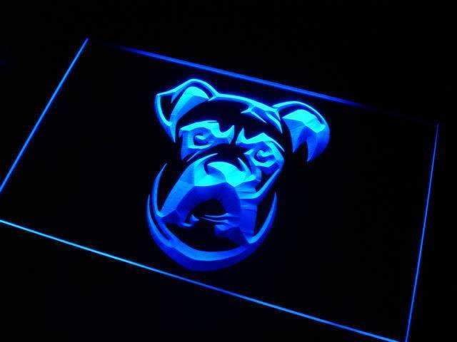 Boxer Dog Head LED Light Sign - LED Gift Works
