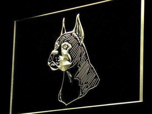 Boxer Dog Pet Head LED Light Sign - Way Up Gifts