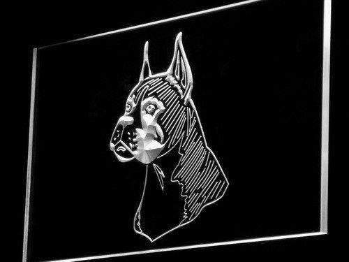 Boxer Dog Pet Head LED Light Sign - Way Up Gifts