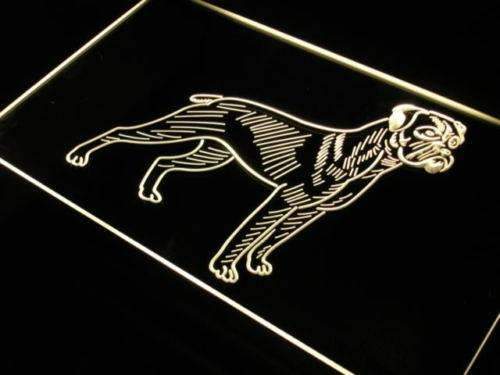 Boxer Dog Pet LED Light Sign - Way Up Gifts