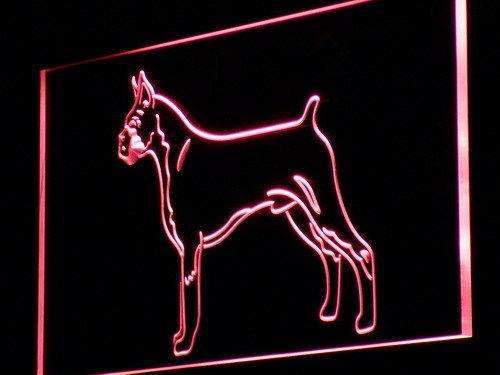 Boxer Dog Standing LED Light Sign - LED Gift Works