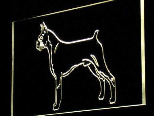 Boxer Dog Standing LED Light Sign - LED Gift Works