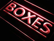 Boxes Shop Shipping Gifts LED Light Sign - LED Gift Works