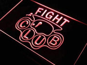 Brass Knuckles Fight Club LED Light Sign - LED Gift Works