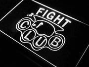 Brass Knuckles Fight Club LED Light Sign - LED Gift Works