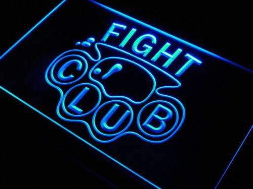 Brass Knuckles Fight Club LED Light Sign - Way Up Gifts