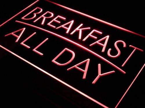 Breakfast All Day Diner LED Light Sign - Way Up Gifts