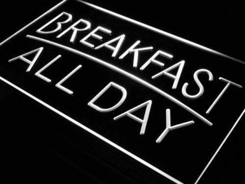 Breakfast All Day Diner LED Light Sign - Way Up Gifts