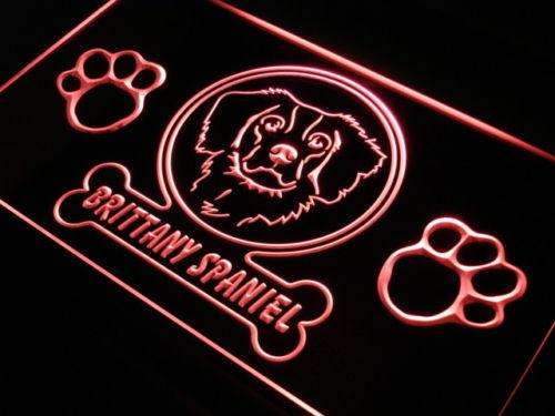 Brittany Spaniel LED Light Sign - LED Gift Works