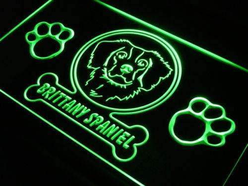 Brittany Spaniel LED Light Sign - Way Up Gifts