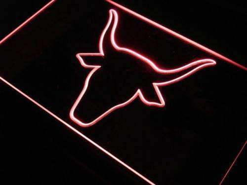 Bull Head LED Light Sign - LED Gift Works