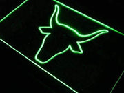 Bull Head LED Light Sign - LED Gift Works