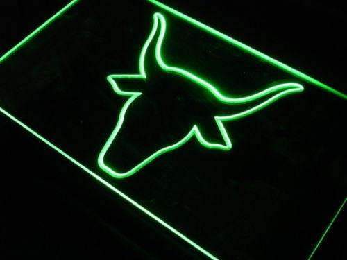 Bull Head LED Light Sign - LED Gift Works