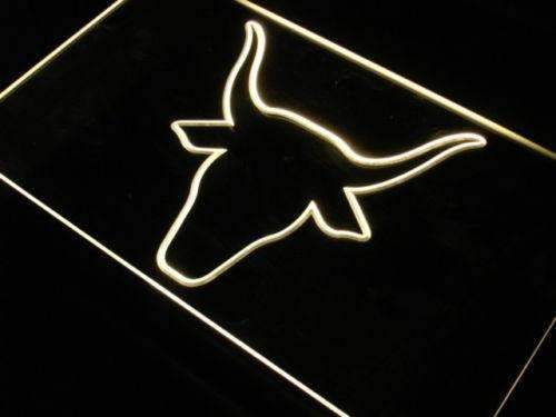 Bull Head LED Light Sign - Way Up Gifts