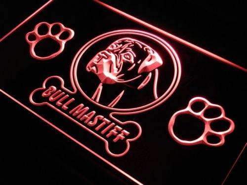 Bull Mastiff LED Light Sign - LED Gift Works