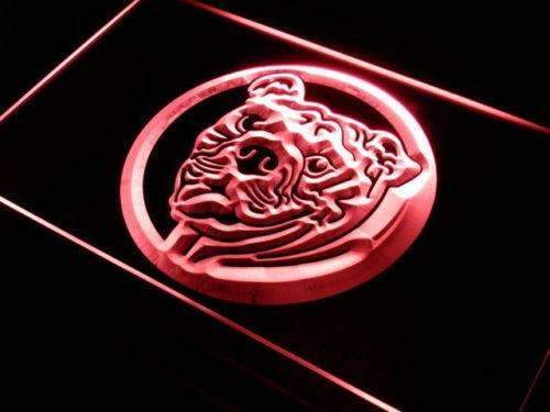 Bulldog Head LED Light Sign - LED Gift Works