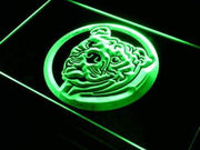 Bulldog Head LED Light Sign - LED Gift Works