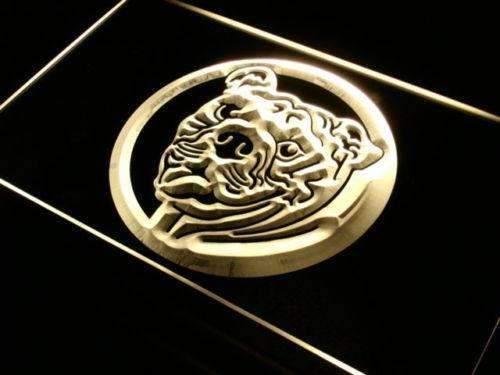 Bulldog Head LED Light Sign - LED Gift Works