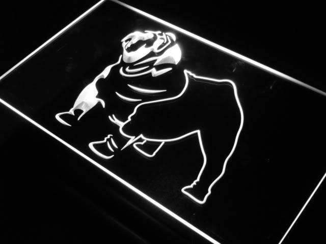 Bulldog LED Light Sign - Way Up Gifts