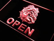 Bulldog Open LED Light Sign - LED Gift Works